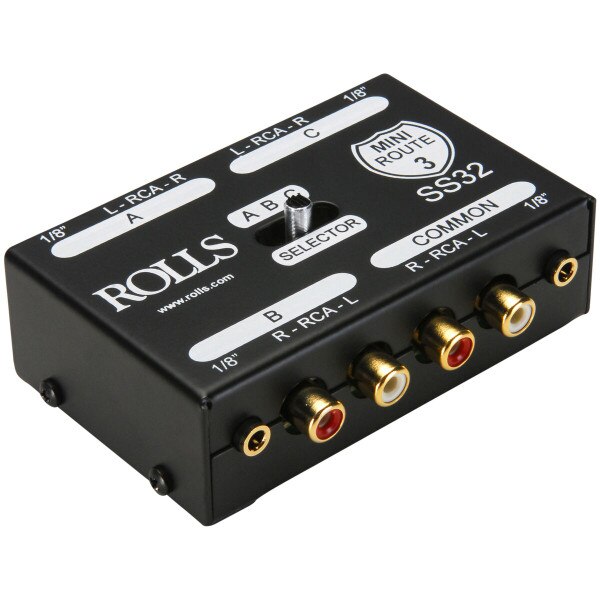 Main product image for Rolls SS32 MiniRoute 3 Passive Stereo Signal Switch 245-1180
